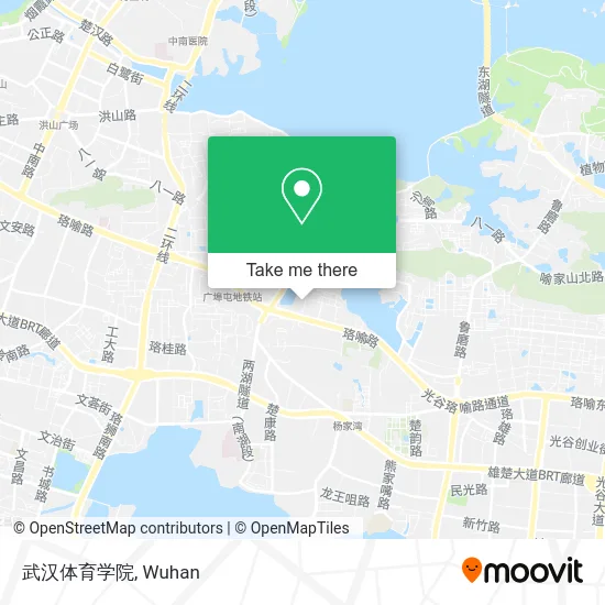 武汉体育学院 map