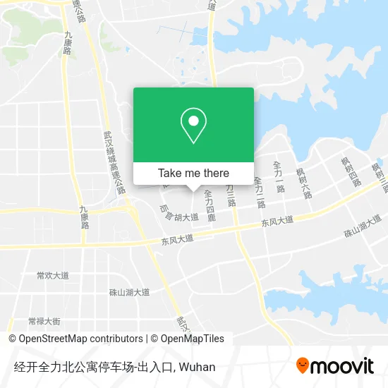 经开全力北公寓停车场-出入口 map