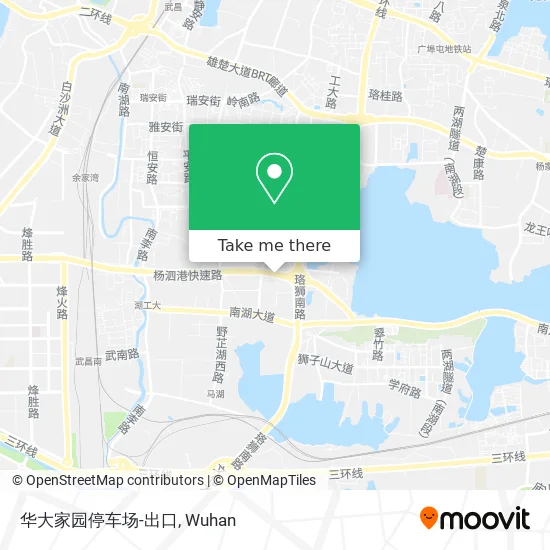 华大家园停车场-出口 map