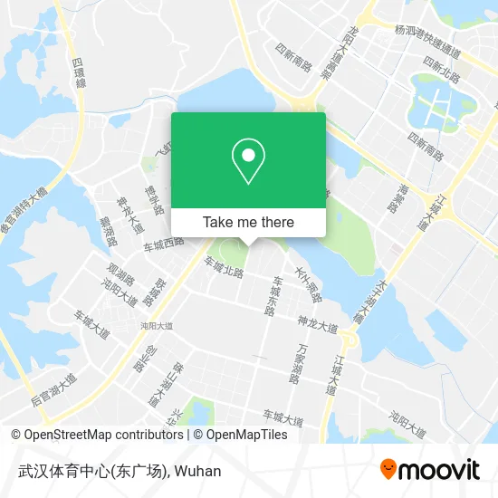 武汉体育中心(东广场) map