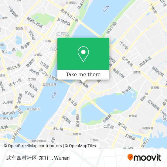 武车四村社区-东1门 map