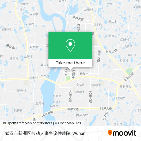 武汉市新洲区劳动人事争议仲裁院 map