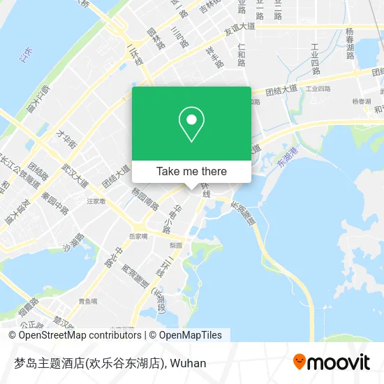 梦岛主题酒店(欢乐谷东湖店) map