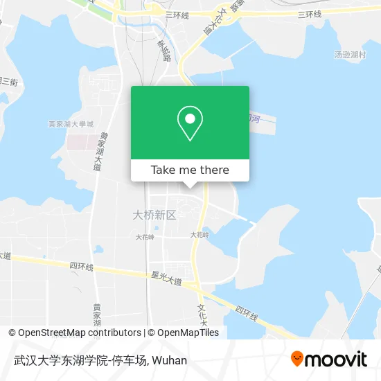 武汉大学东湖学院-停车场 map