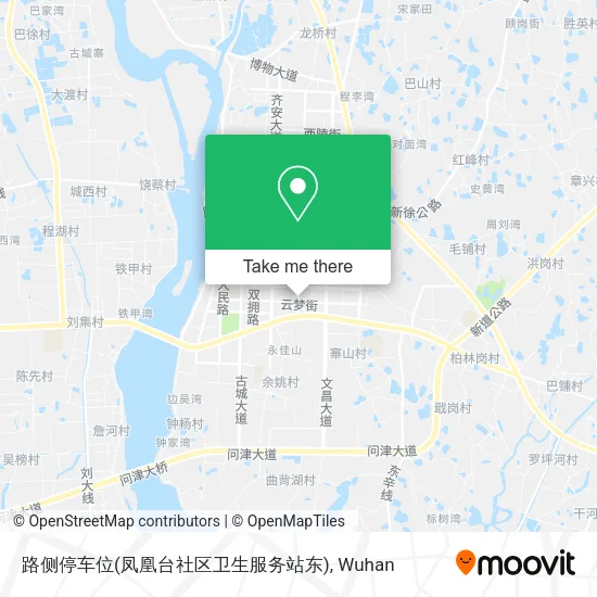 路侧停车位(凤凰台社区卫生服务站东) map
