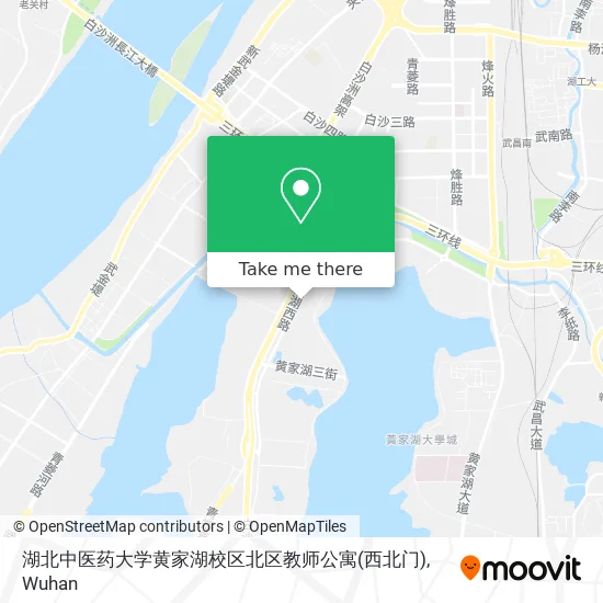 湖北中医药大学黄家湖校区北区教师公寓(西北门) map