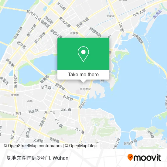 复地东湖国际3号门 map