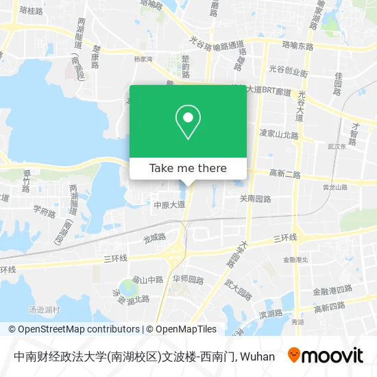 中南财经政法大学(南湖校区)文波楼-西南门 map