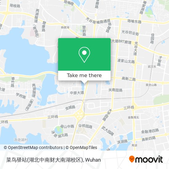 菜鸟驿站(湖北中南财大南湖校区) map