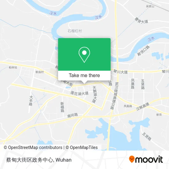 蔡甸大街区政务中心 map