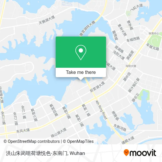 洪山朱岗咀荷塘悦色-东南门 map