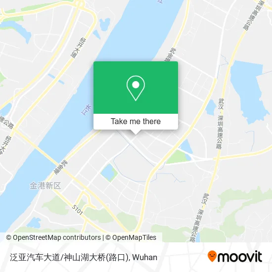 泛亚汽车大道/神山湖大桥(路口) map