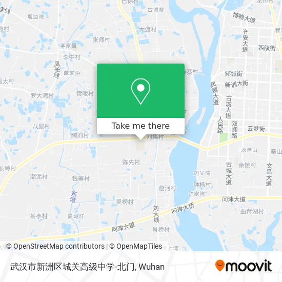 武汉市新洲区城关高级中学-北门 map