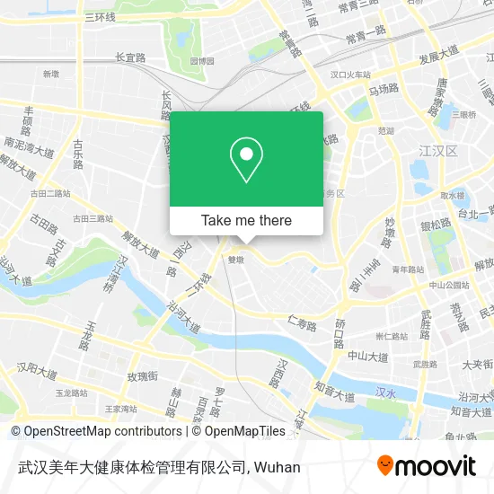 武汉美年大健康体检管理有限公司 map