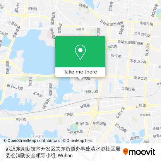 武汉东湖新技术开发区关东街道办事处清水源社区居委会消防安全领导小组 map