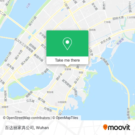 百达丽家具公司 map