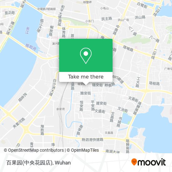 百果园(中央花园店) map