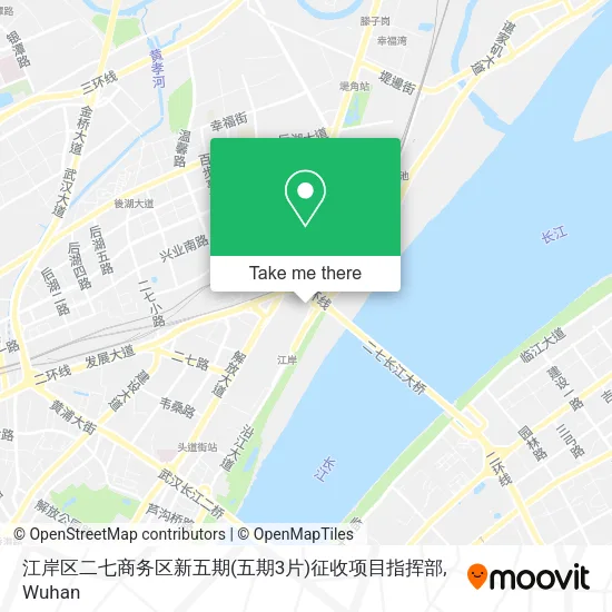 江岸区二七商务区新五期(五期3片)征收项目指挥部 map