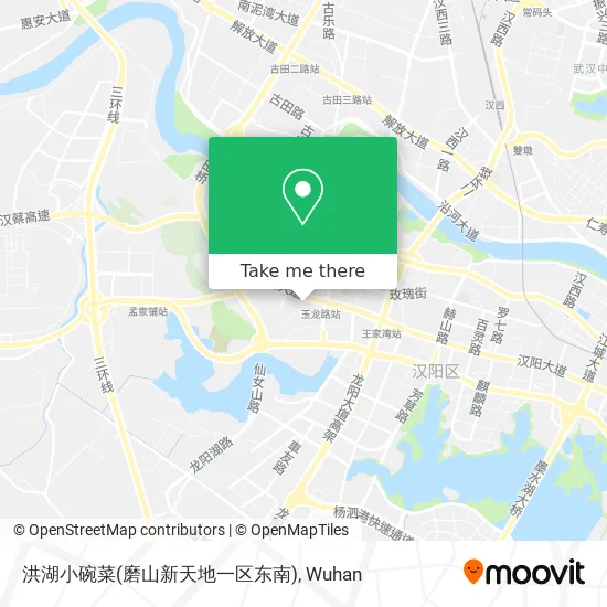 洪湖小碗菜(磨山新天地一区东南) map