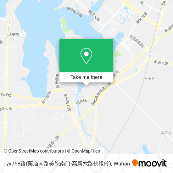 yx758路(栗庙南路美院南门-高新六路佛祖岭) map