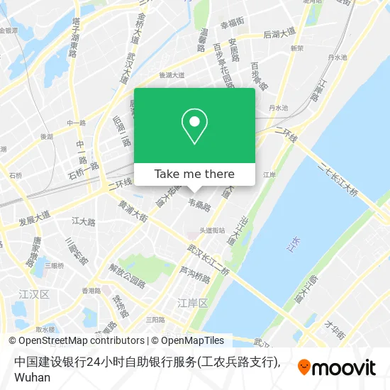 中国建设银行24小时自助银行服务(工农兵路支行) map