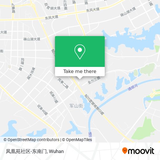 凤凰苑社区-东南门 map