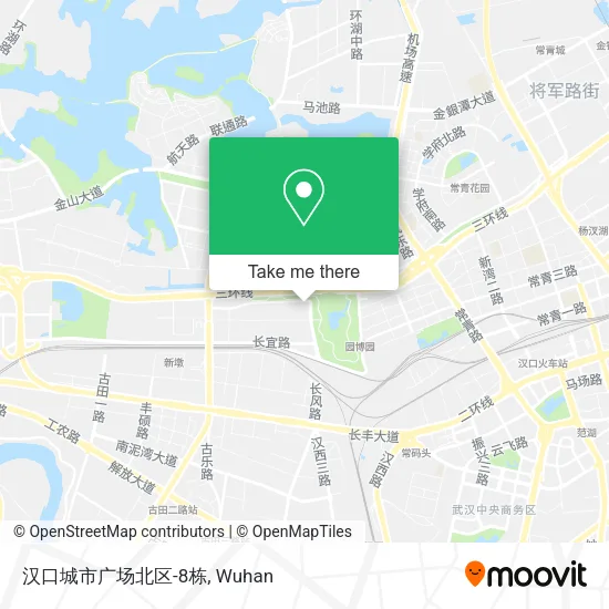 汉口城市广场北区-8栋 map
