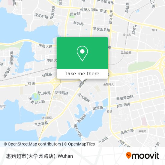 惠购超市(大学园路店) map