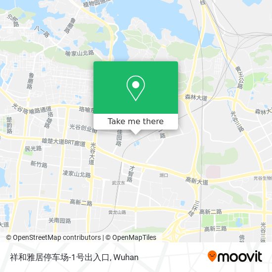 祥和雅居停车场-1号出入口 map