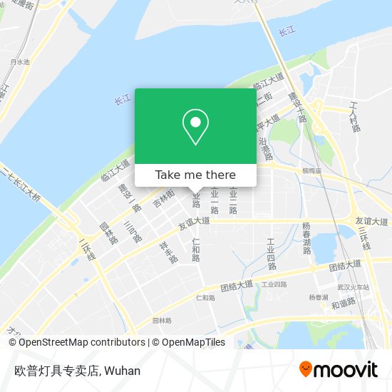 欧普灯具专卖店 map