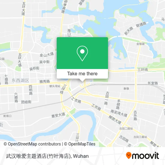 武汉唯爱主题酒店(竹叶海店) map