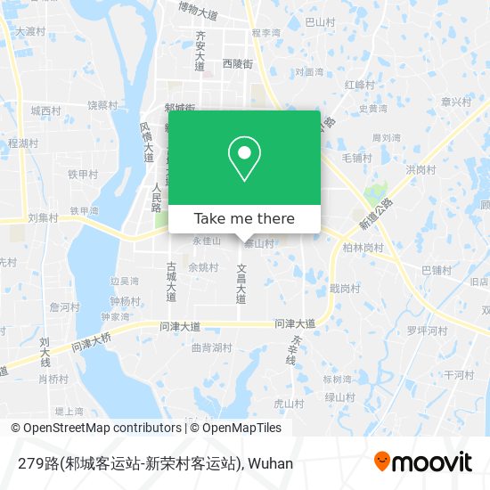 279路(邾城客运站-新荣村客运站) map