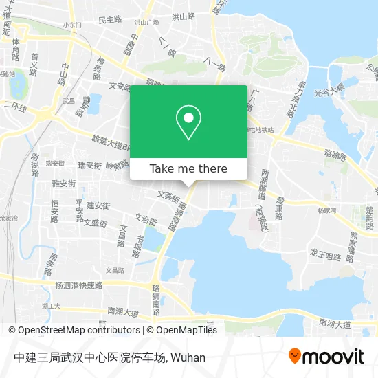 中建三局武汉中心医院停车场 map