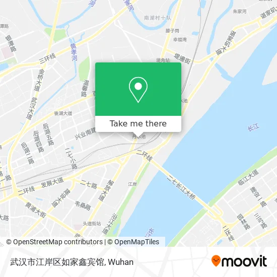 武汉市江岸区如家鑫宾馆 map