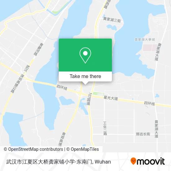 武汉市江夏区大桥龚家铺小学-东南门 map