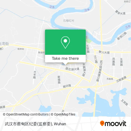 武汉市蔡甸区纪委(监察委) map