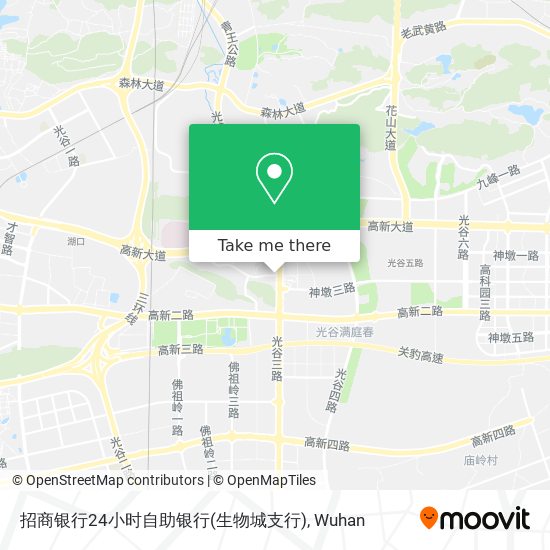 招商银行24小时自助银行(生物城支行) map
