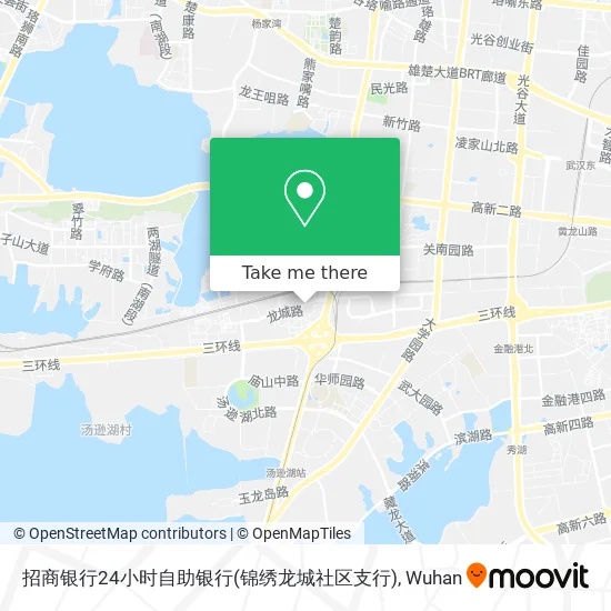 招商银行24小时自助银行(锦绣龙城社区支行) map