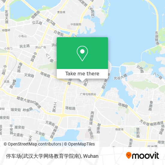 停车场(武汉大学网络教育学院南) map