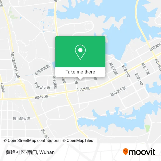 薛峰社区-南门 map