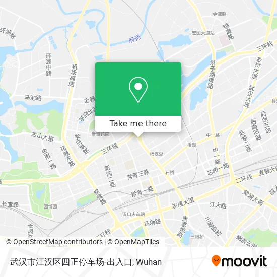 武汉市江汉区四正停车场-出入口 map