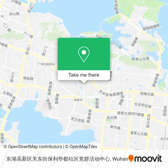 东湖高新区关东街保利华都社区党群活动中心 map