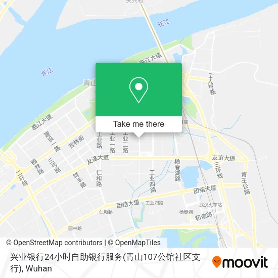兴业银行24小时自助银行服务(青山107公馆社区支行) map