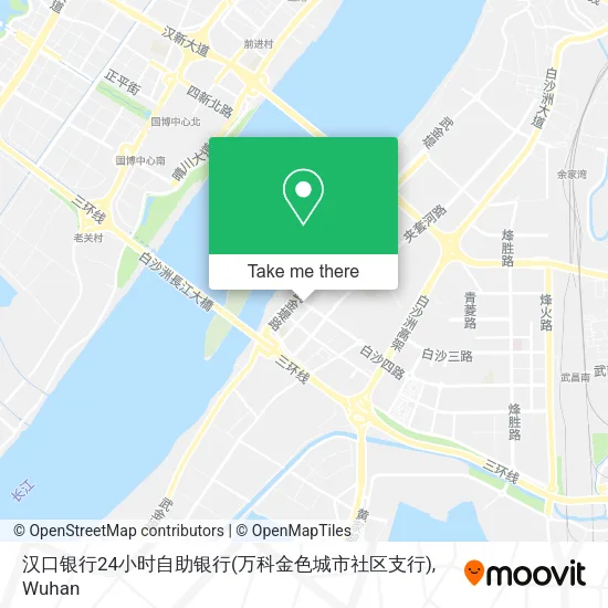 汉口银行24小时自助银行(万科金色城市社区支行) map