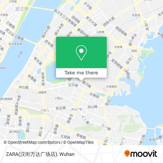 ZARA(汉街万达广场店) map