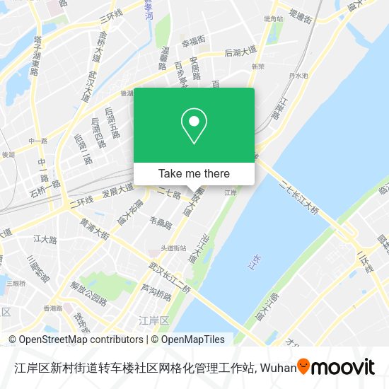 江岸区新村街道转车楼社区网格化管理工作站 map