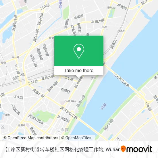 江岸区新村街道转车楼社区网格化管理工作站 map