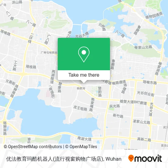 优法教育玛酷机器人(流行视窗购物广场店) map