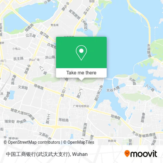 中国工商银行(武汉武大支行) map