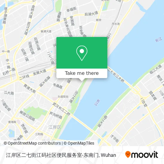 江岸区二七街江码社区便民服务室-东南门 map